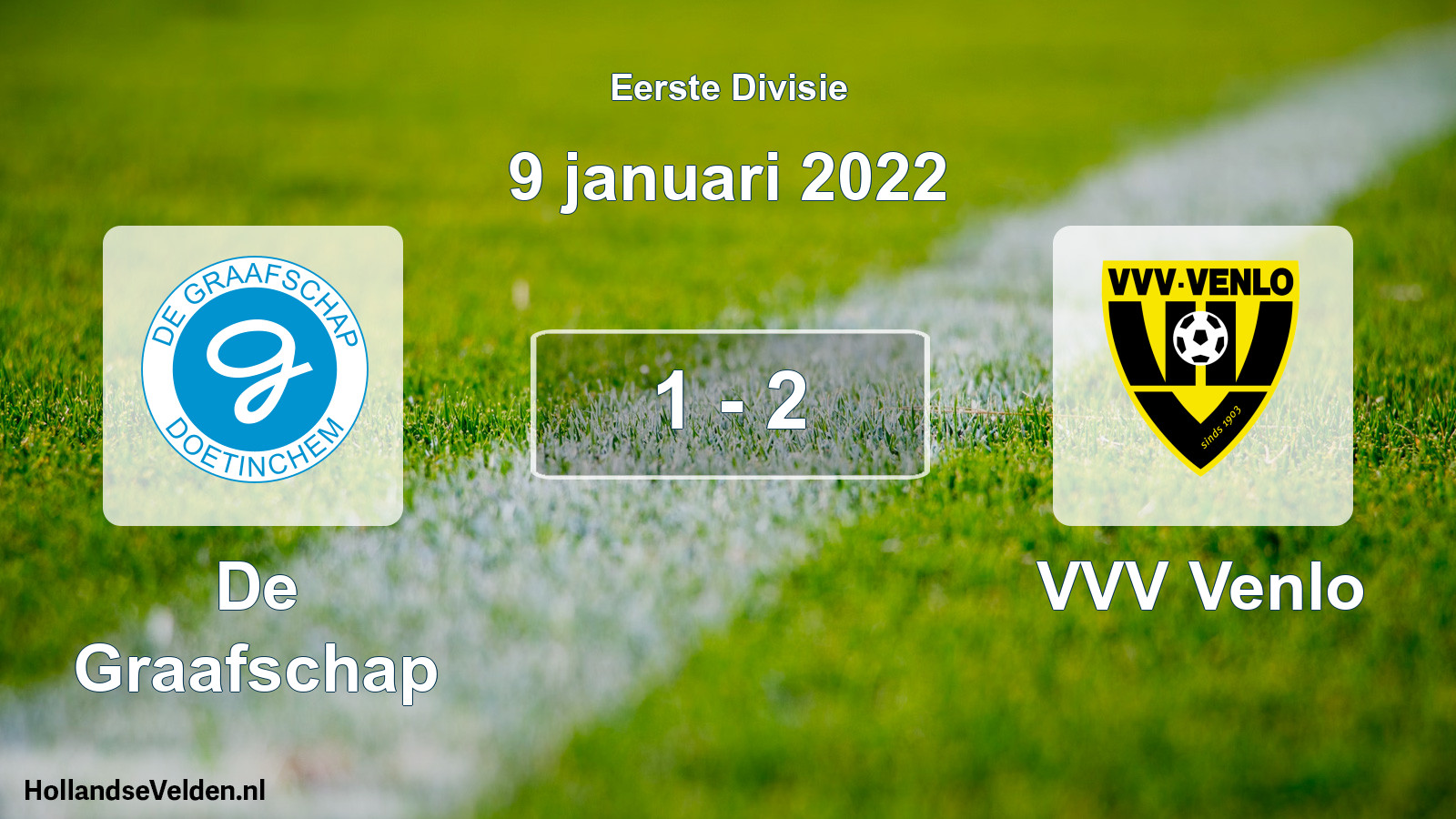 Total number of matches played: De Graafschap - VVV Venlo 1 - 2 (9 January 2022)