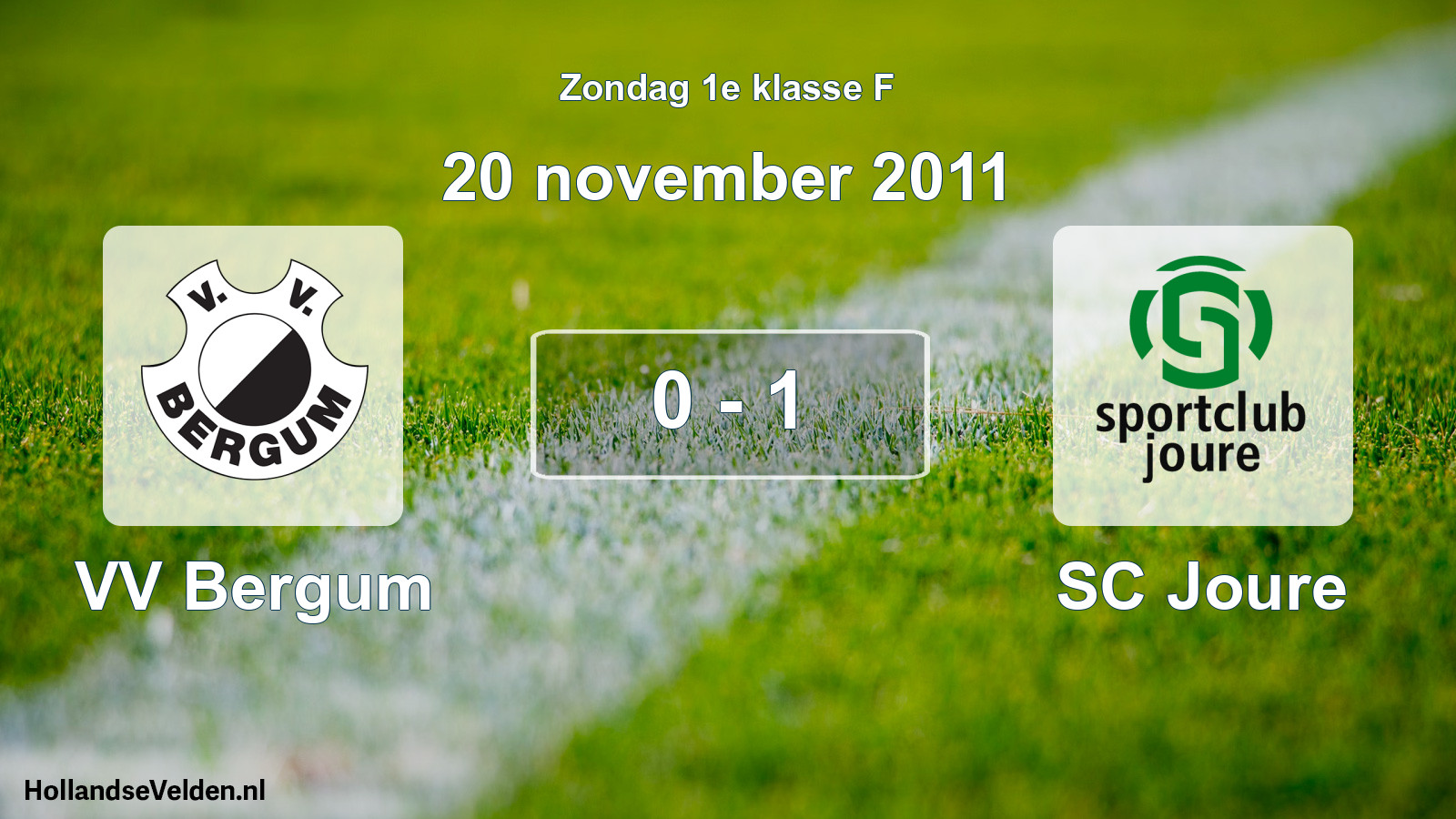Total number of matches played: VV Bergum - SC Joure 0 - 1 (20 November 2011)
