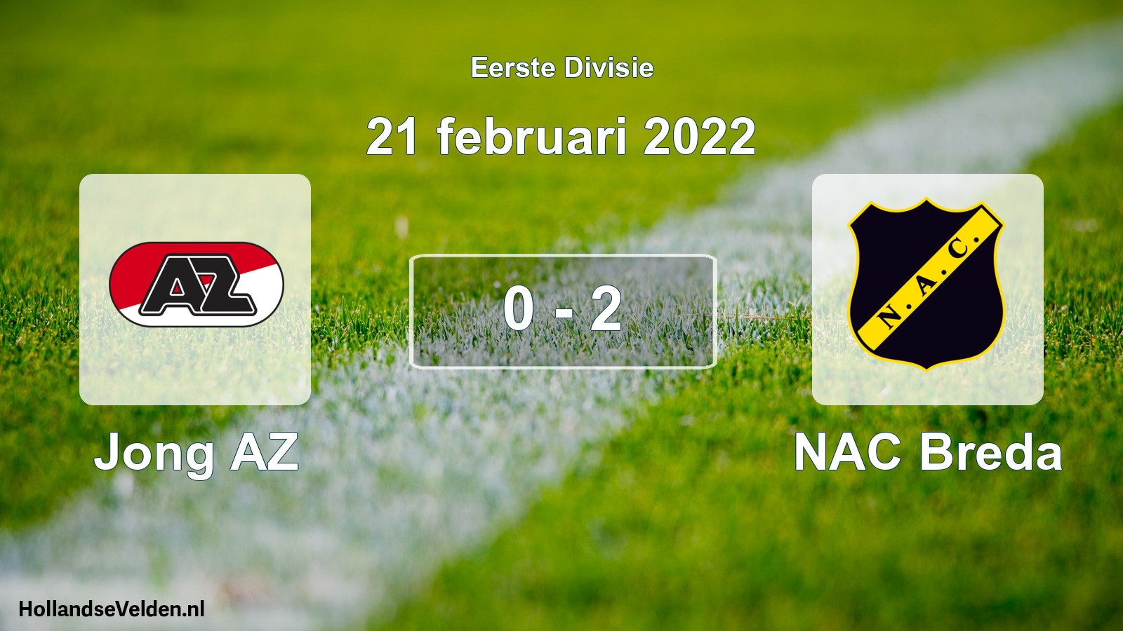 Total number of matches played: Jong AZ - NAC Breda 0 - 2 (21 February 2022)