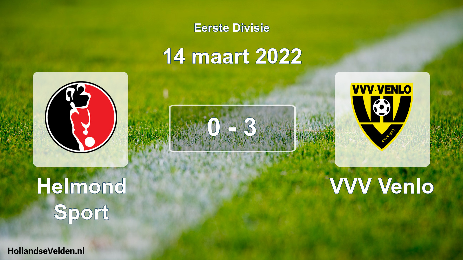 Total number of matches played: Helmond Sport - VVV Venlo 0 - 3 (14 March 2022)