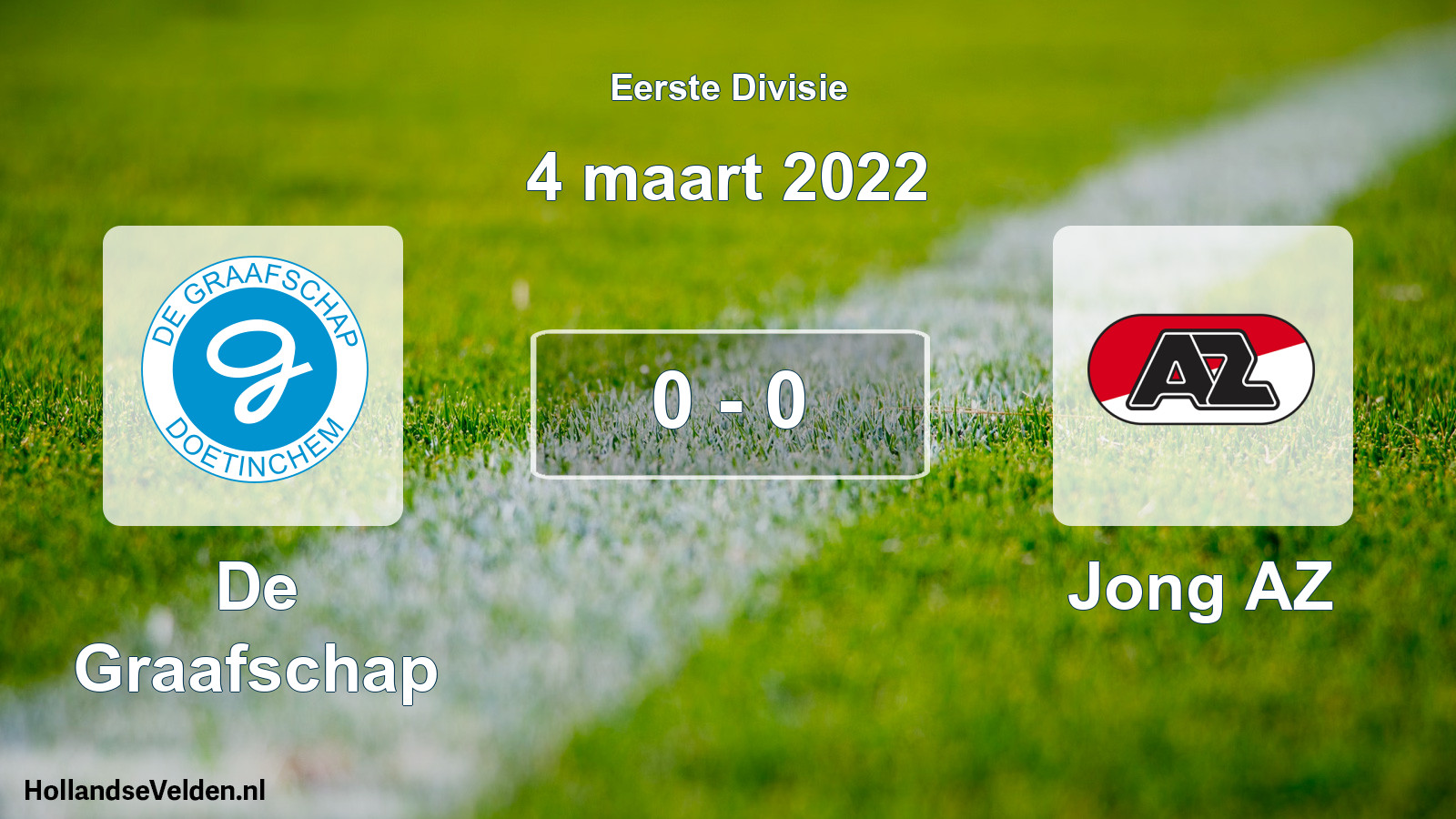 Total number of matches played: De Graafschap - Jong AZ 0 - 0 (4 March 2022)