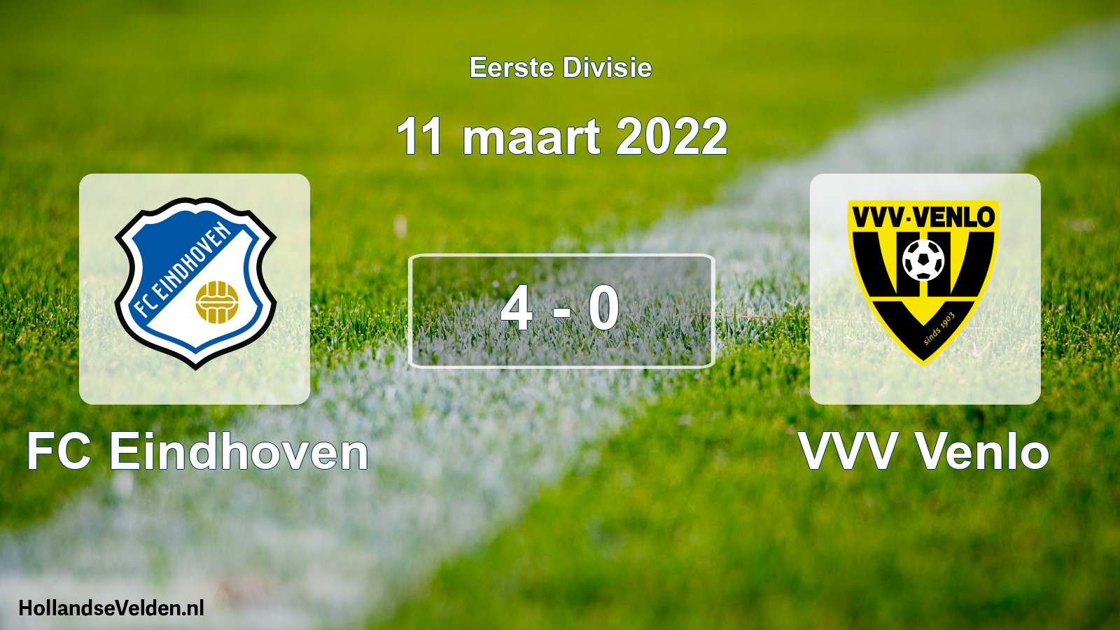 Total number of matches played: FC Eindhoven - VVV Venlo 4 - 0 (11 March 2022)