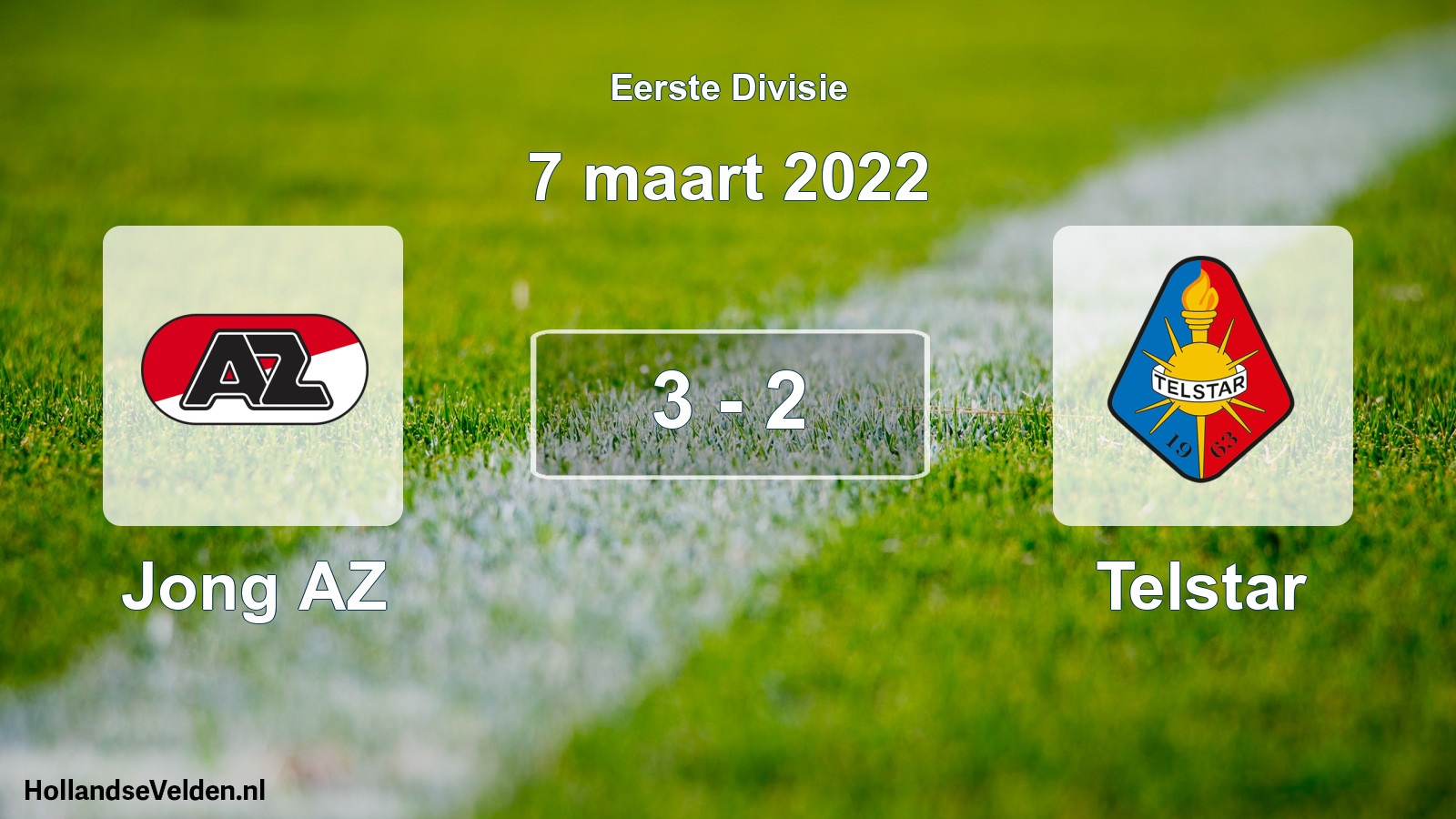 Total number of matches played: Jong AZ - Telstar 3 - 2 (7 March 2022)