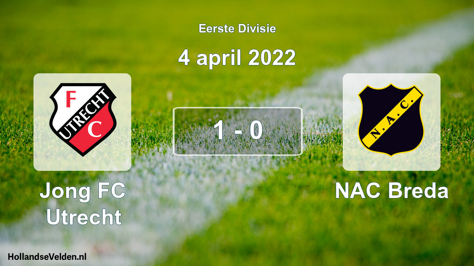 Total number of matches played: Jong FC Utrecht - NAC Breda 1 - 0 (4 April 2022)
