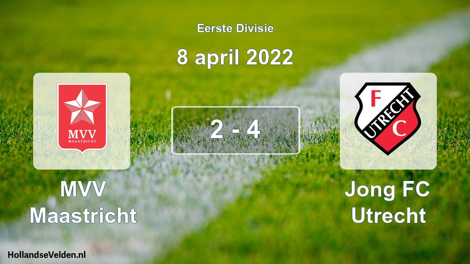 Total number of matches played: MVV Maastricht - Jong FC Utrecht 2 - 4 (8 April 2022)