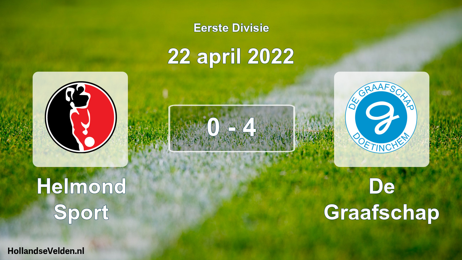 Total number of matches played: Helmond Sport - De Graafschap 0 - 4 (22 April 2022)