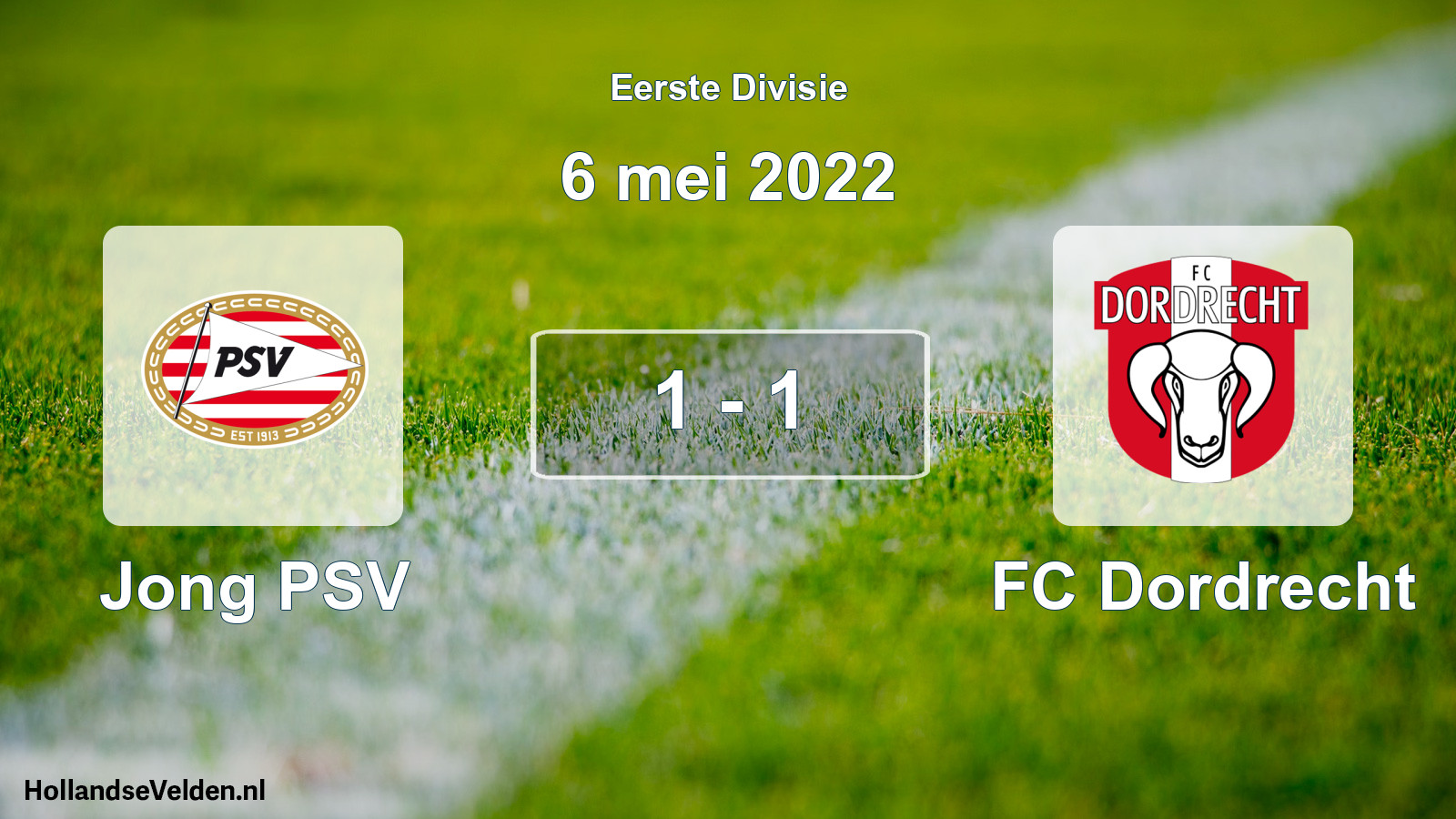 Total number of matches played: Jong PSV - FC Dordrecht 1 - 1 (6 May 2022)
