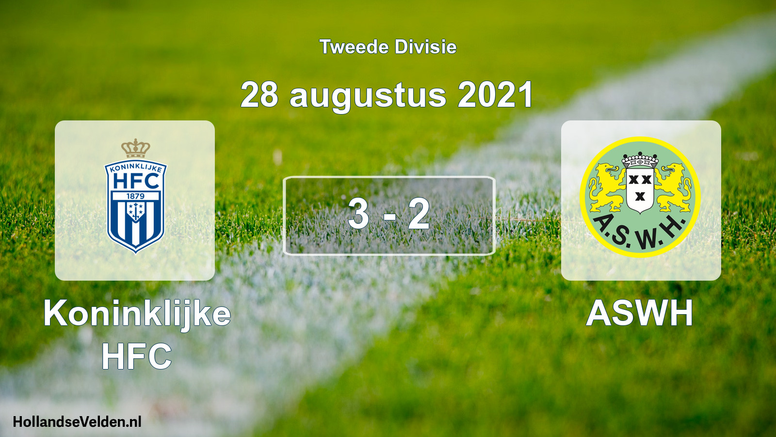 Total number of matches played: Koninklijke HFC - ASWH 3 - 2 (28 August 2021)