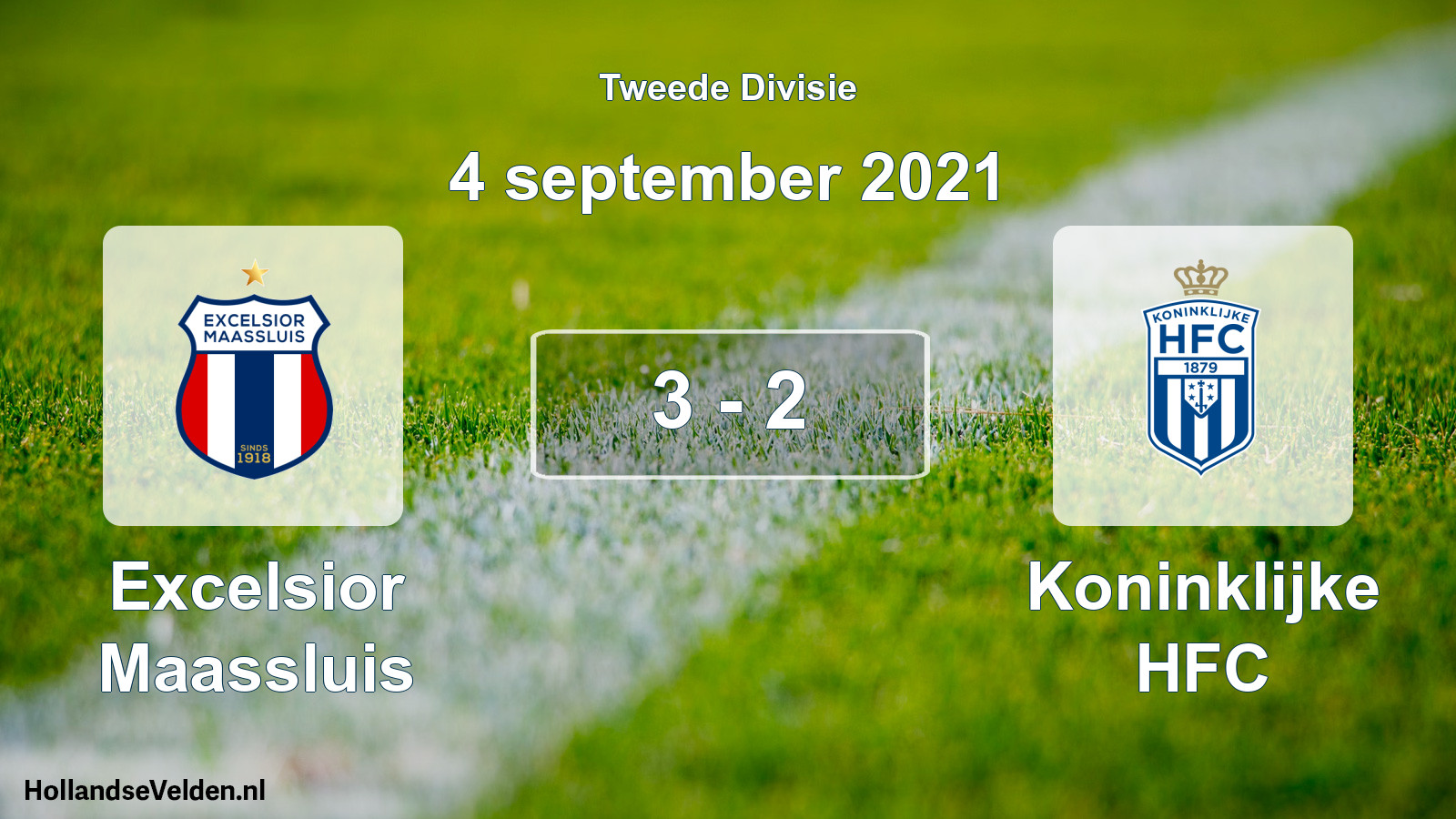 Total number of matches played: Excelsior Maassluis - Koninklijke HFC 3 - 2 (4 September 2021)