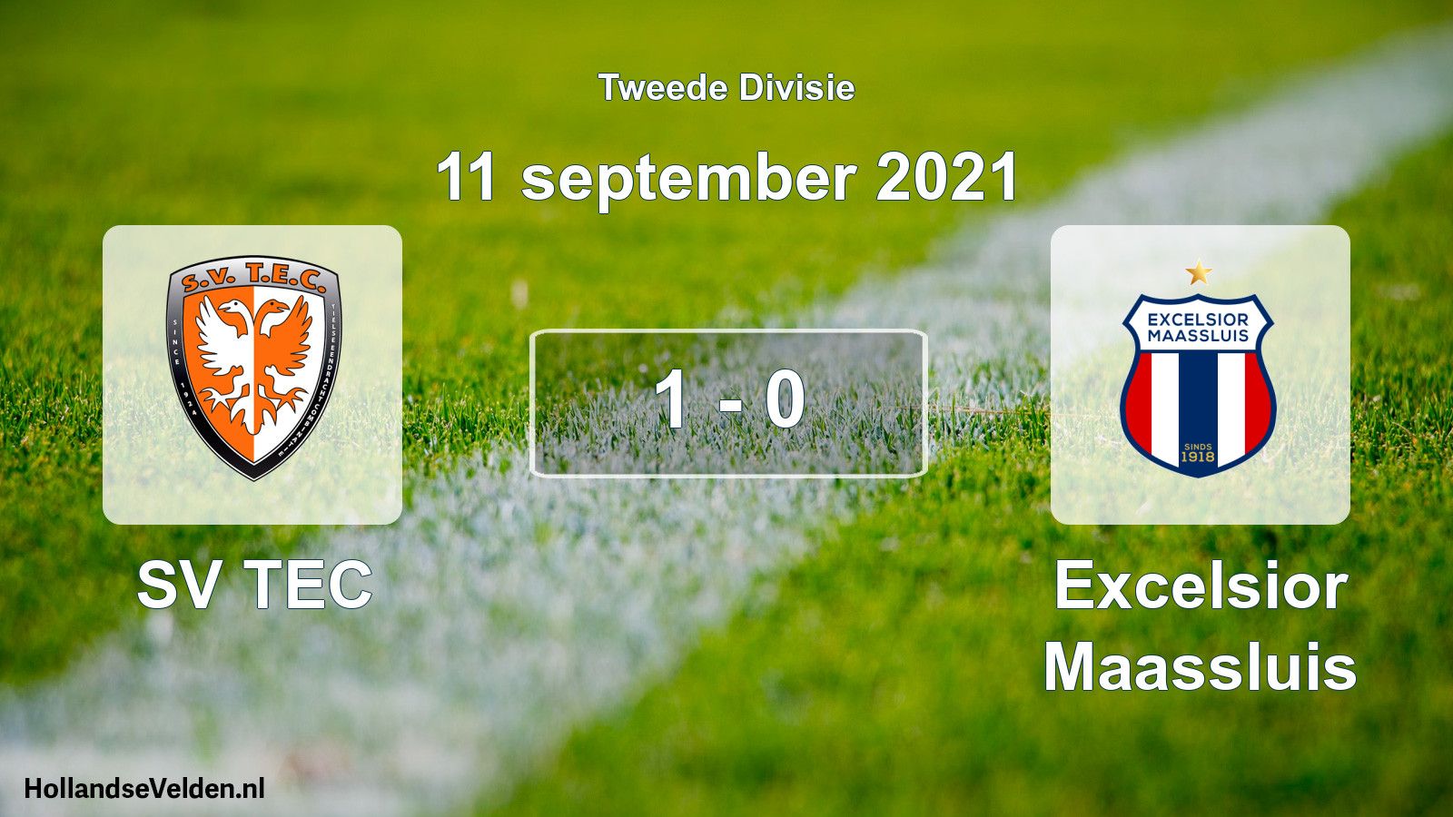 Total number of matches played: SV TEC - Excelsior Maassluis 1 - 0 (11 September 2021)