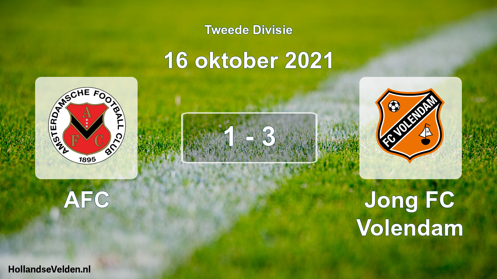 Total number of matches played: AFC - Jong FC Volendam 1 - 3 (16 October 2021)