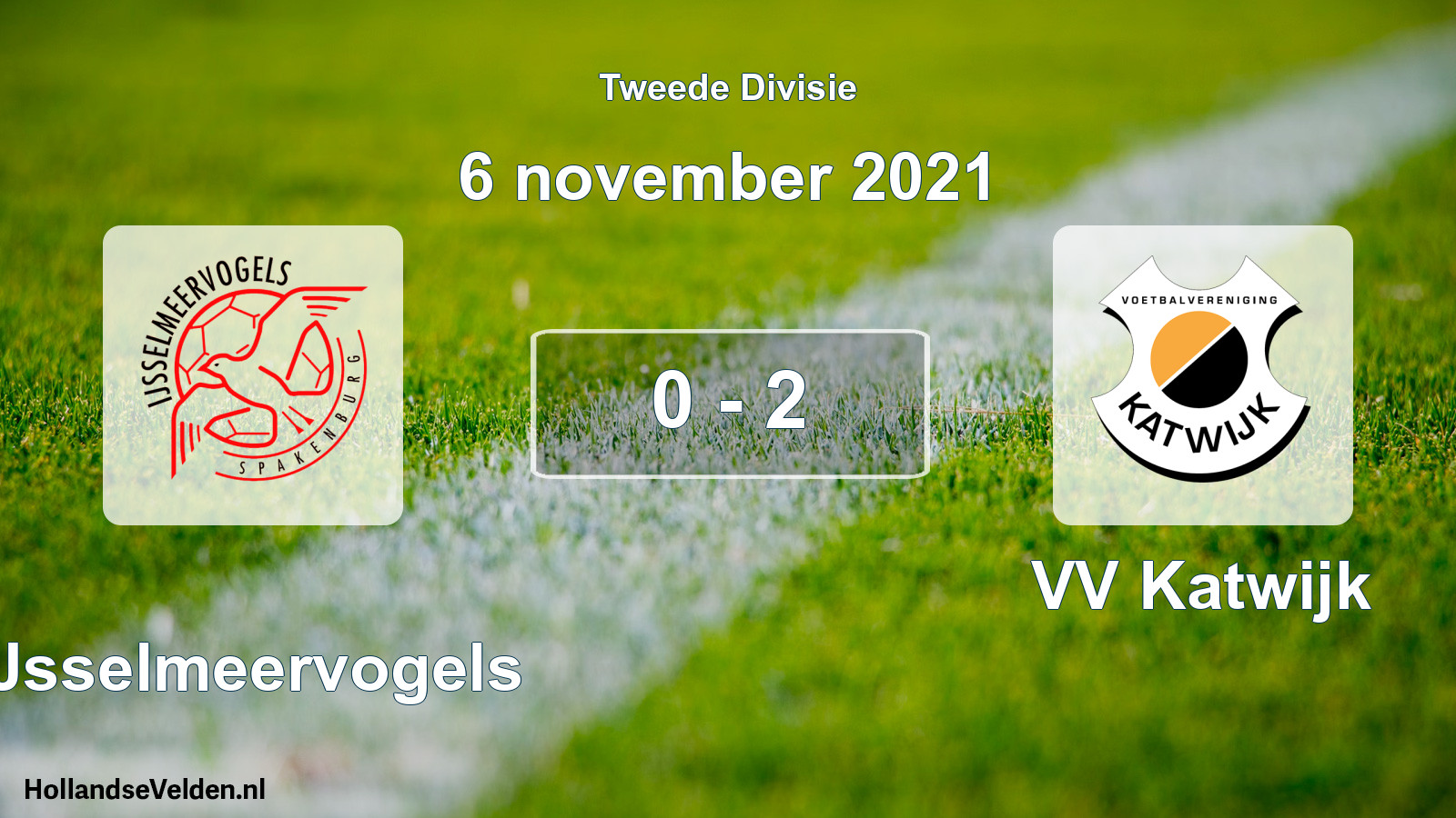 Total number of matches played: IJsselmeervogels - VV Katwijk 0 - 2 (6 November 2021)