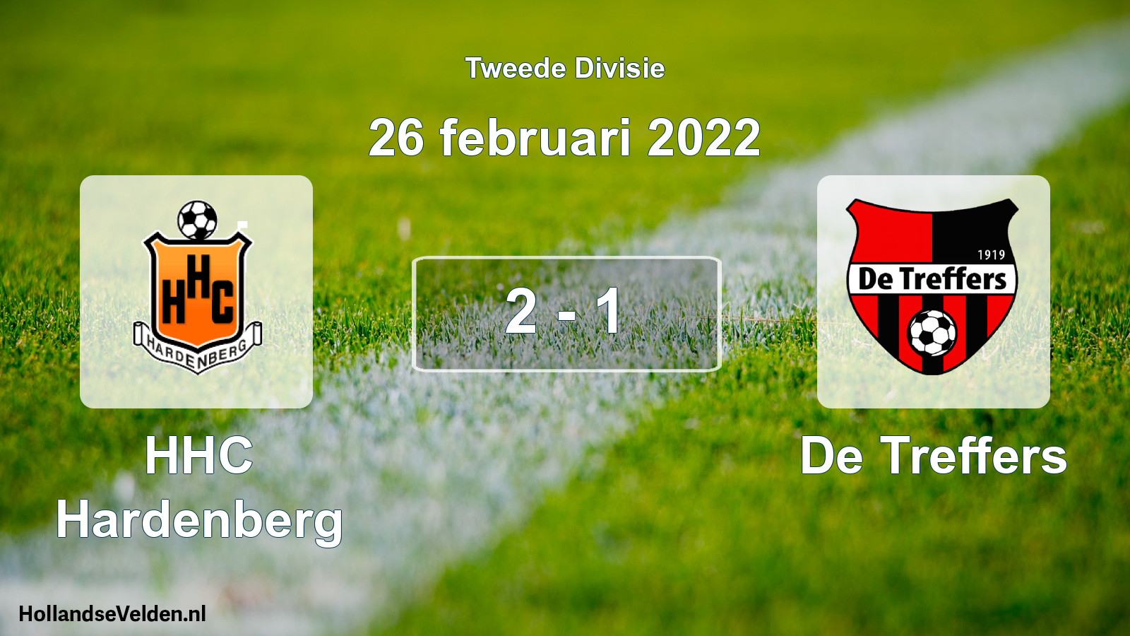 Total number of matches played: HHC Hardenberg - De Treffers 2 - 1 (26 February 2022)