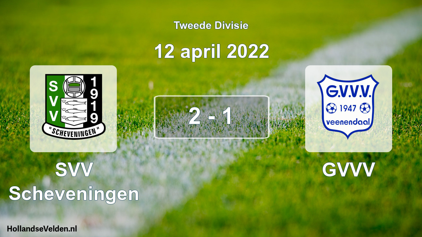 Total number of matches played: SVV Scheveningen - GVVV 2 - 1 (12 April 2022)