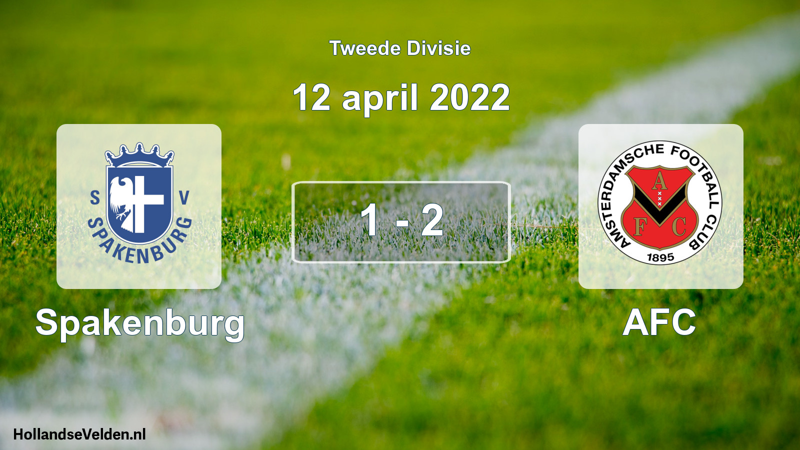 Total number of matches played: Spakenburg - AFC 1 - 2 (12 April 2022)