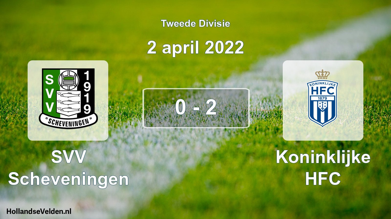 Total number of matches played: SVV Scheveningen - Koninklijke HFC 0 - 2 (2 April 2022)