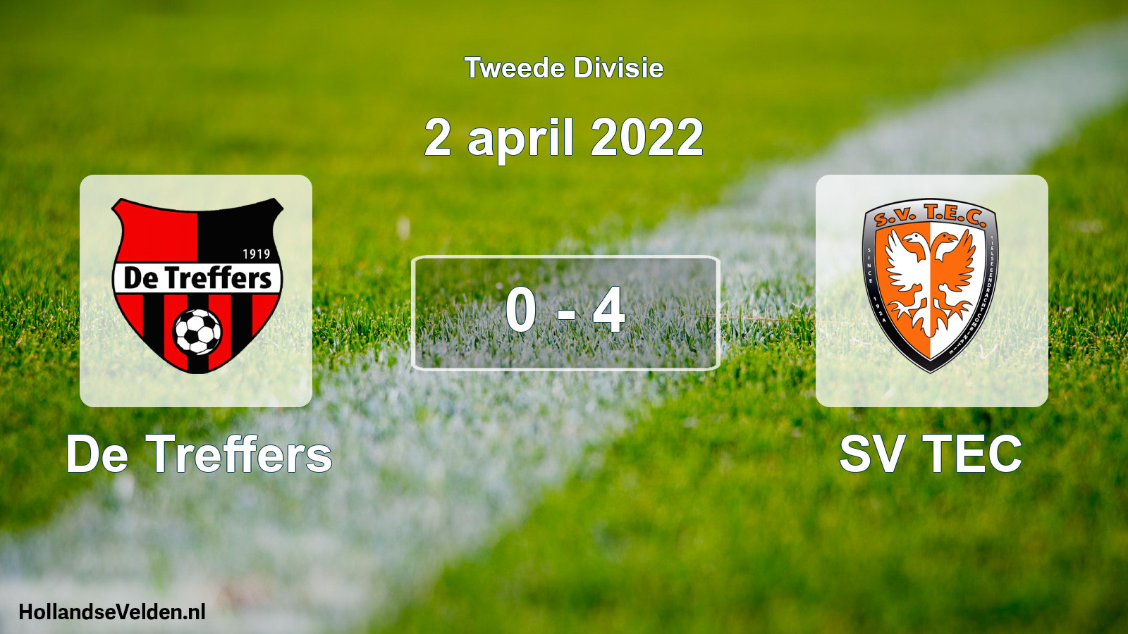 Total number of matches played: De Treffers - SV TEC 0 - 4 (2 April 2022)