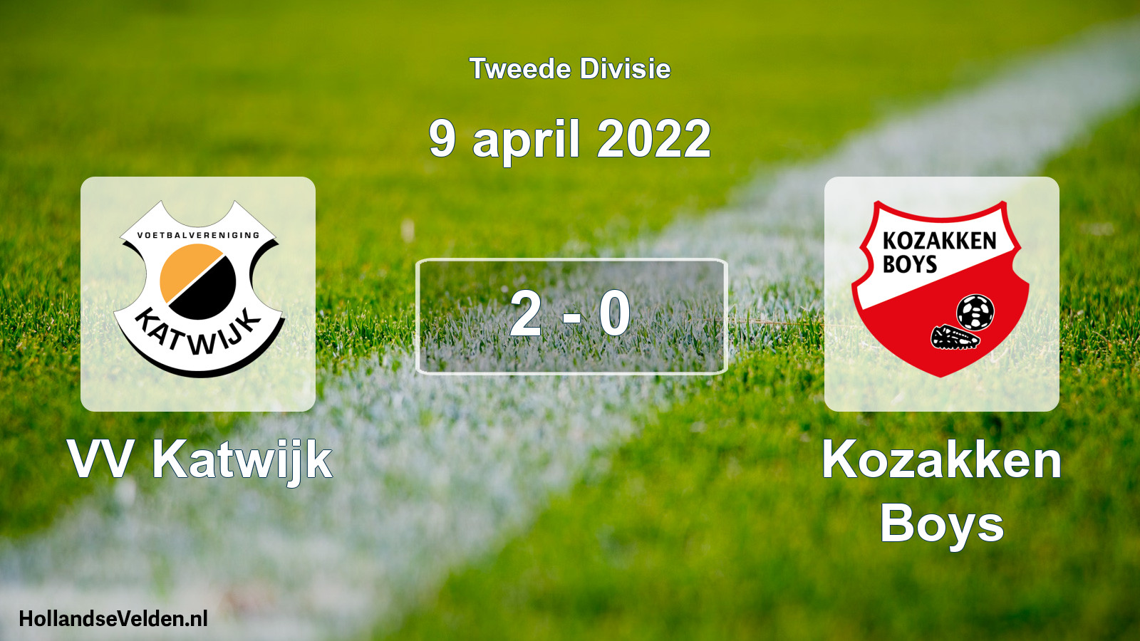 Total number of matches played: VV Katwijk - Kozakken Boys 2 - 0 (9 April 2022)