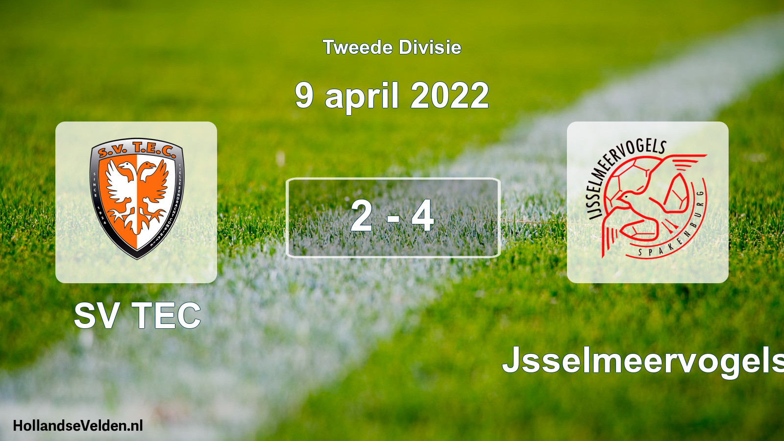 Total number of matches played: SV TEC - IJsselmeervogels 2 - 4 (9 April 2022)