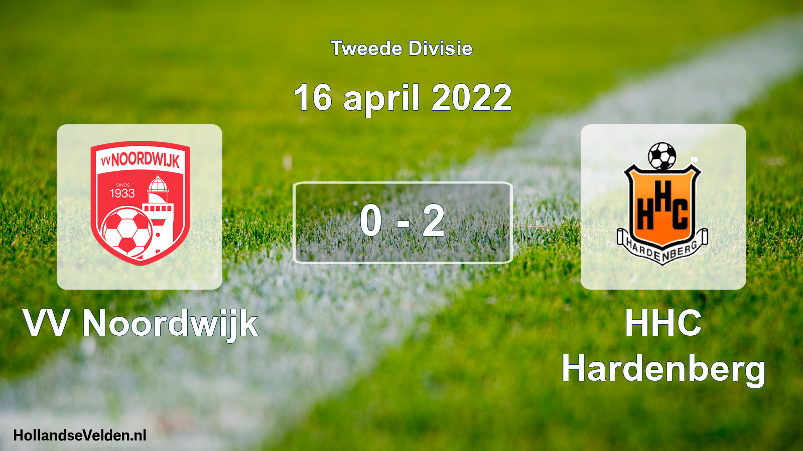 Total number of matches played: VV Noordwijk - HHC Hardenberg 0 - 2 (16 April 2022)