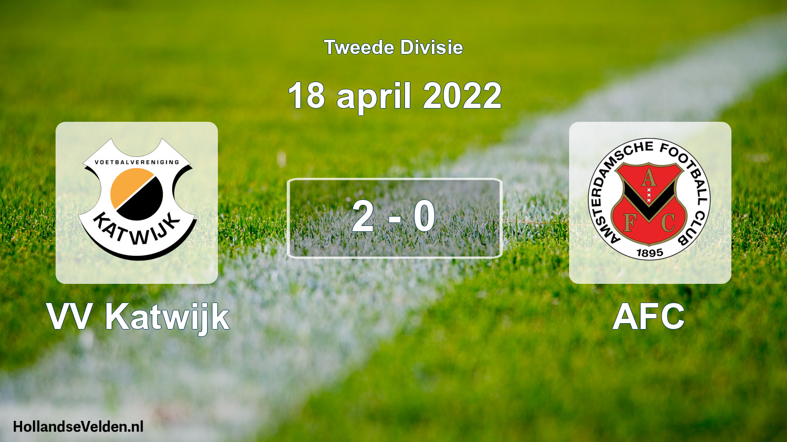 Total number of matches played: VV Katwijk - AFC 2 - 0 (18 April 2022)