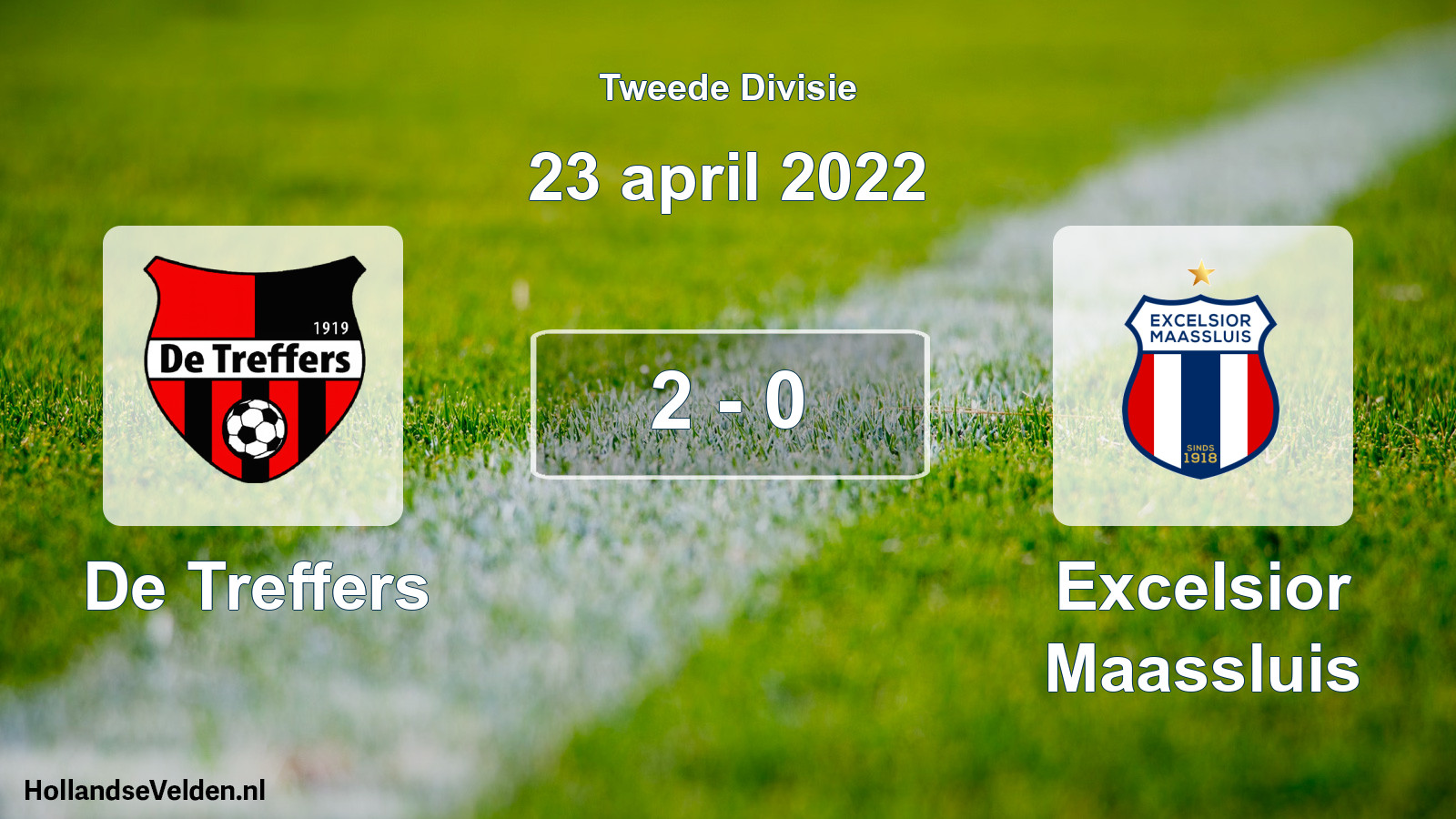 Total number of matches played: De Treffers - Excelsior Maassluis 2 - 0 (23 April 2022)