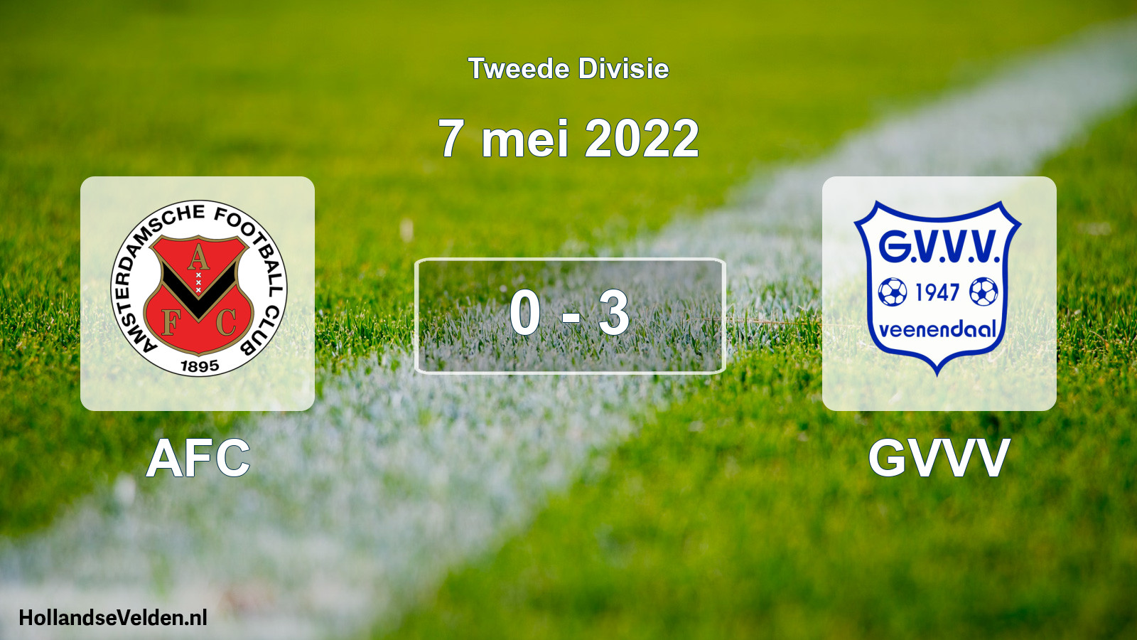 Total number of matches played: AFC - GVVV 0 - 3 (7 May 2022)