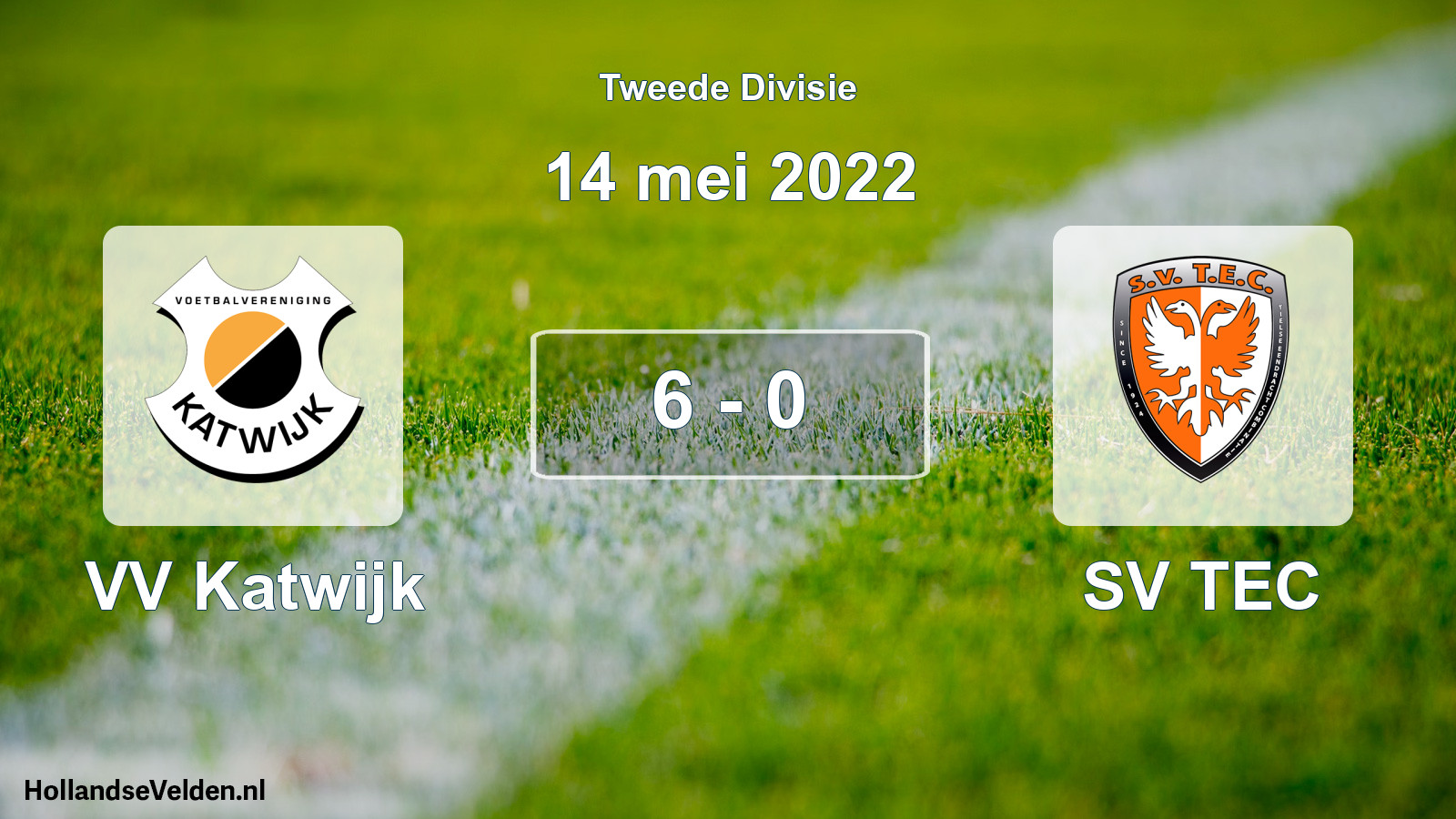 Total number of matches played: VV Katwijk - SV TEC 6 - 0 (14 May 2022)