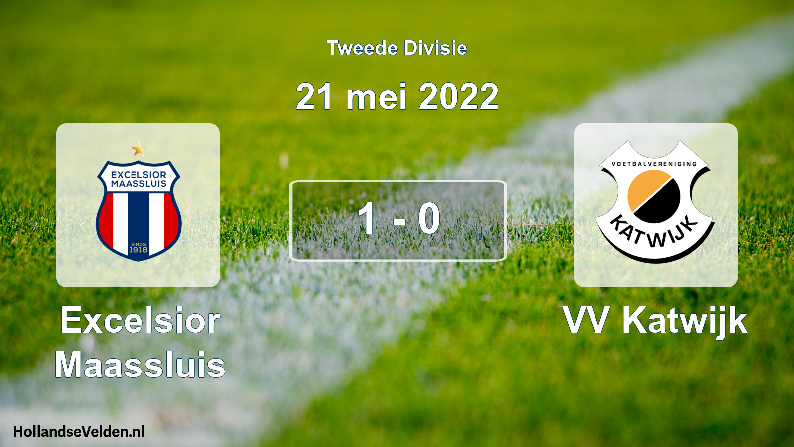 Total number of matches played: Excelsior Maassluis - VV Katwijk 1 - 0 (21 May 2022)