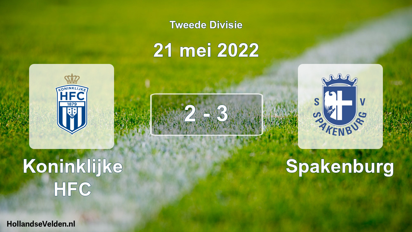 Total number of matches played: Koninklijke HFC - Spakenburg 2 - 3 (21 May 2022)
