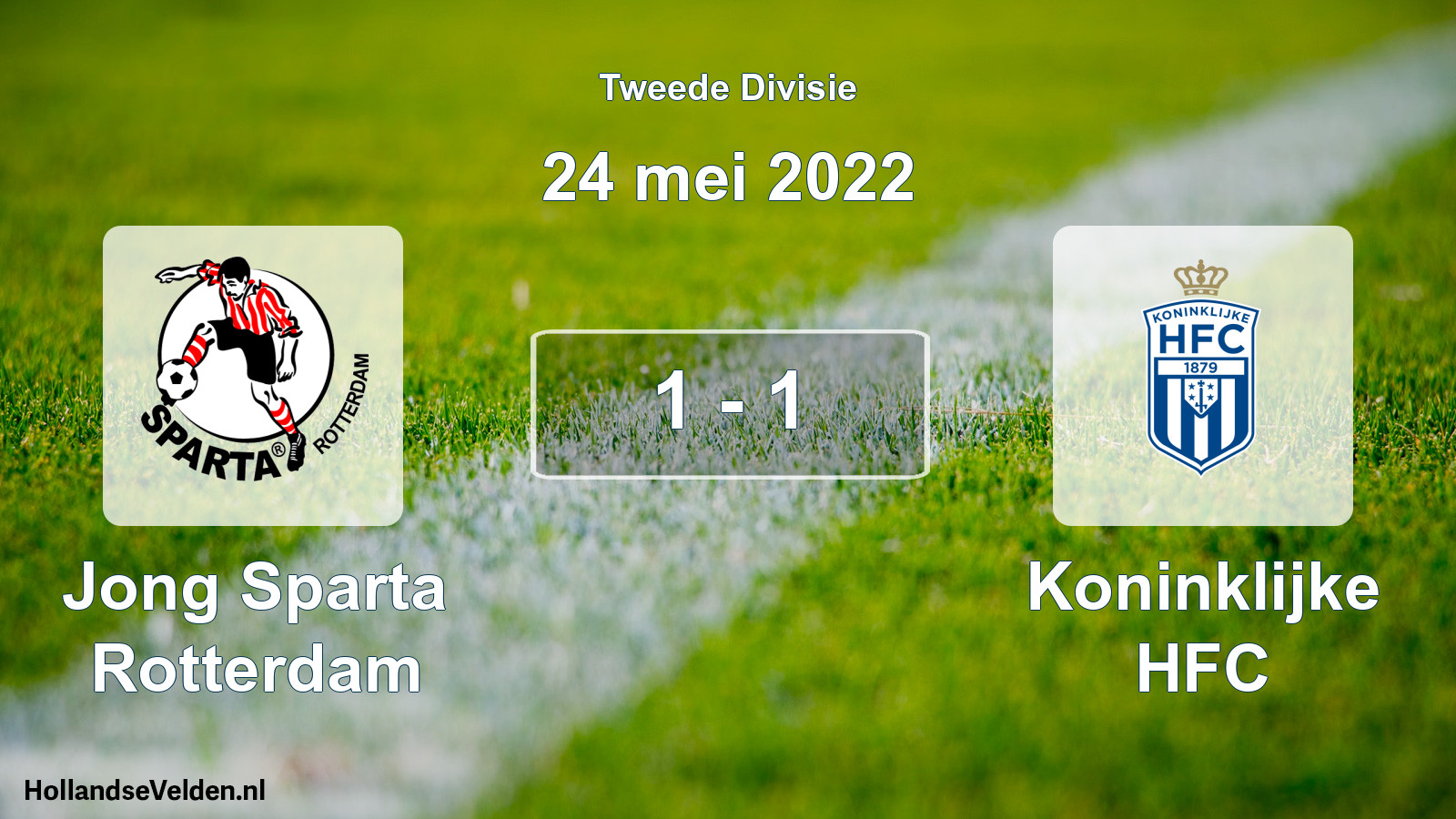 Total number of matches played: Jong Sparta Rotterdam - Koninklijke HFC 1 - 1 (24 May 2022)