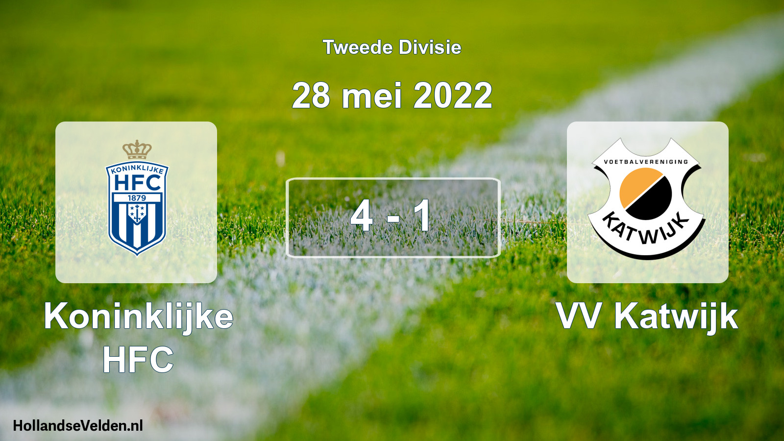 Total number of matches played: Koninklijke HFC - VV Katwijk 4 - 1 (28 May 2022)