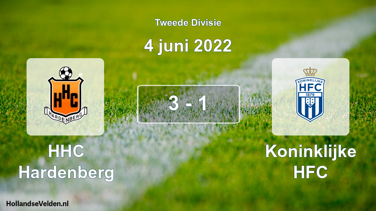 Total number of matches played: HHC Hardenberg - Koninklijke HFC 3 - 1 (4 June 2022)