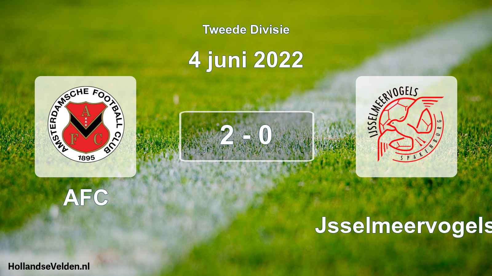 Total number of matches played: AFC - IJsselmeervogels 2 - 0 (4 June 2022)