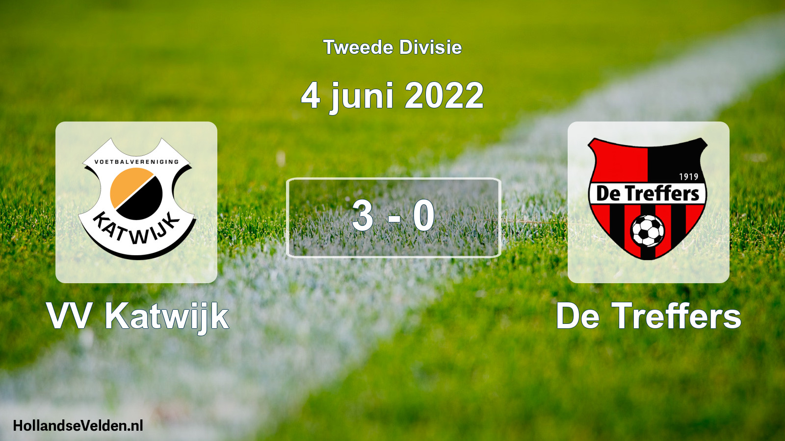Total number of matches played: VV Katwijk - De Treffers 3 - 0 (4 June 2022)