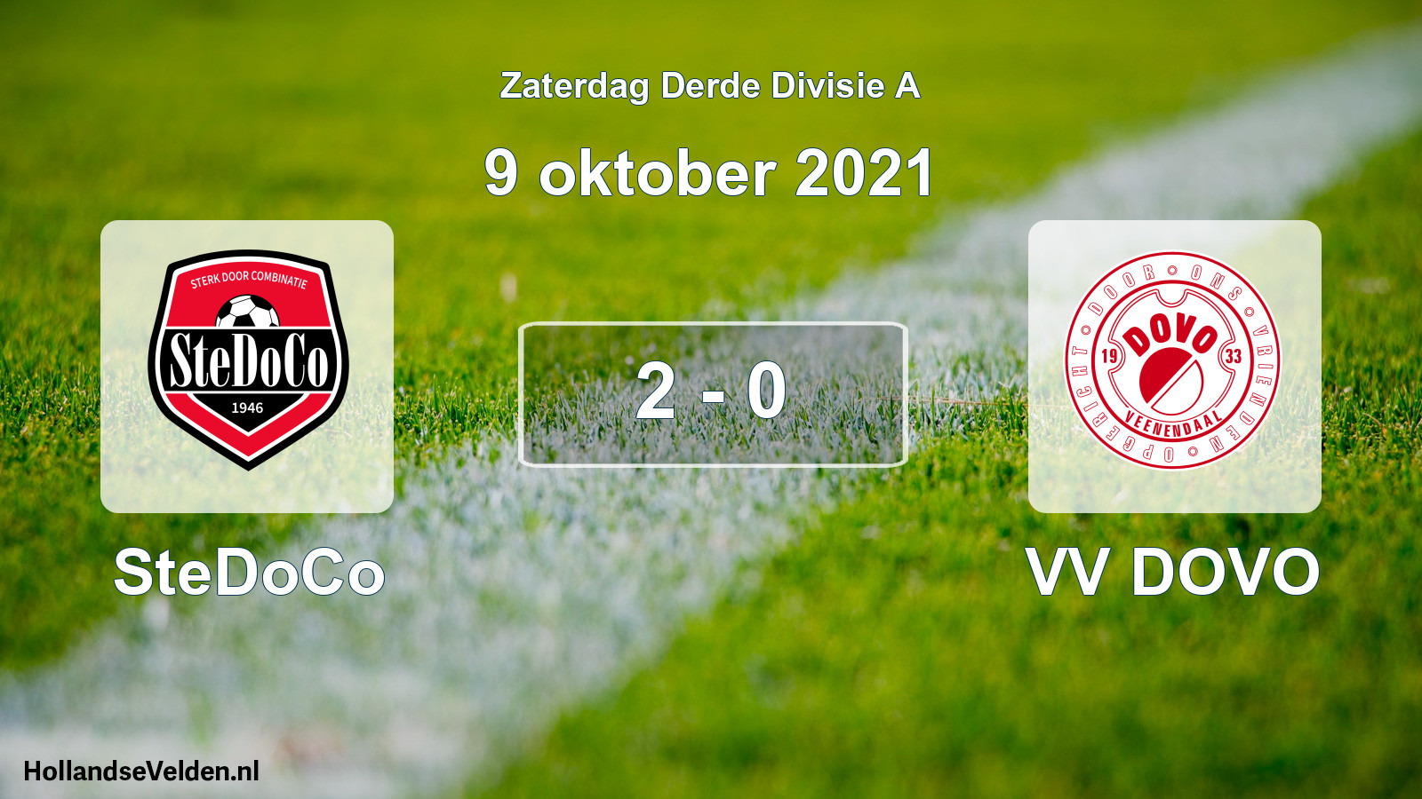 Total number of matches played: SteDoCo - VV DOVO 2 - 0 (9 October 2021)