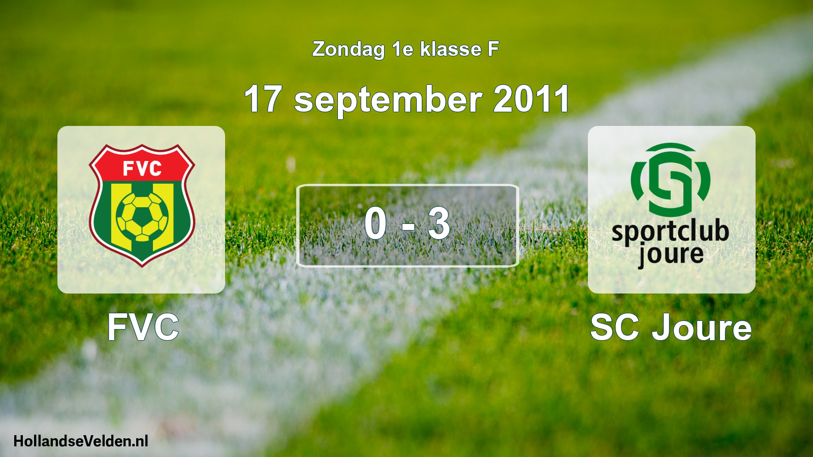 Total number of matches played: FVC - SC Joure 0 - 3 (17 September 2011)