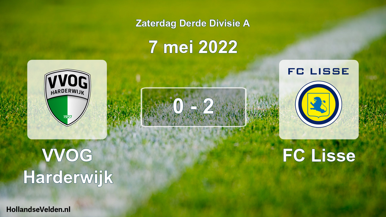Total number of matches played: VVOG Harderwijk - FC Lisse 0 - 2 (7 May 2022)