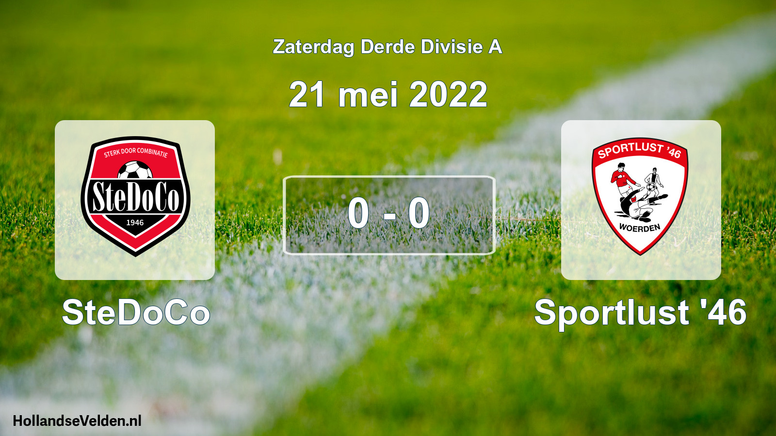 Total number of matches played: SteDoCo - Sportlust '46 0 - 0 (21 May 2022)