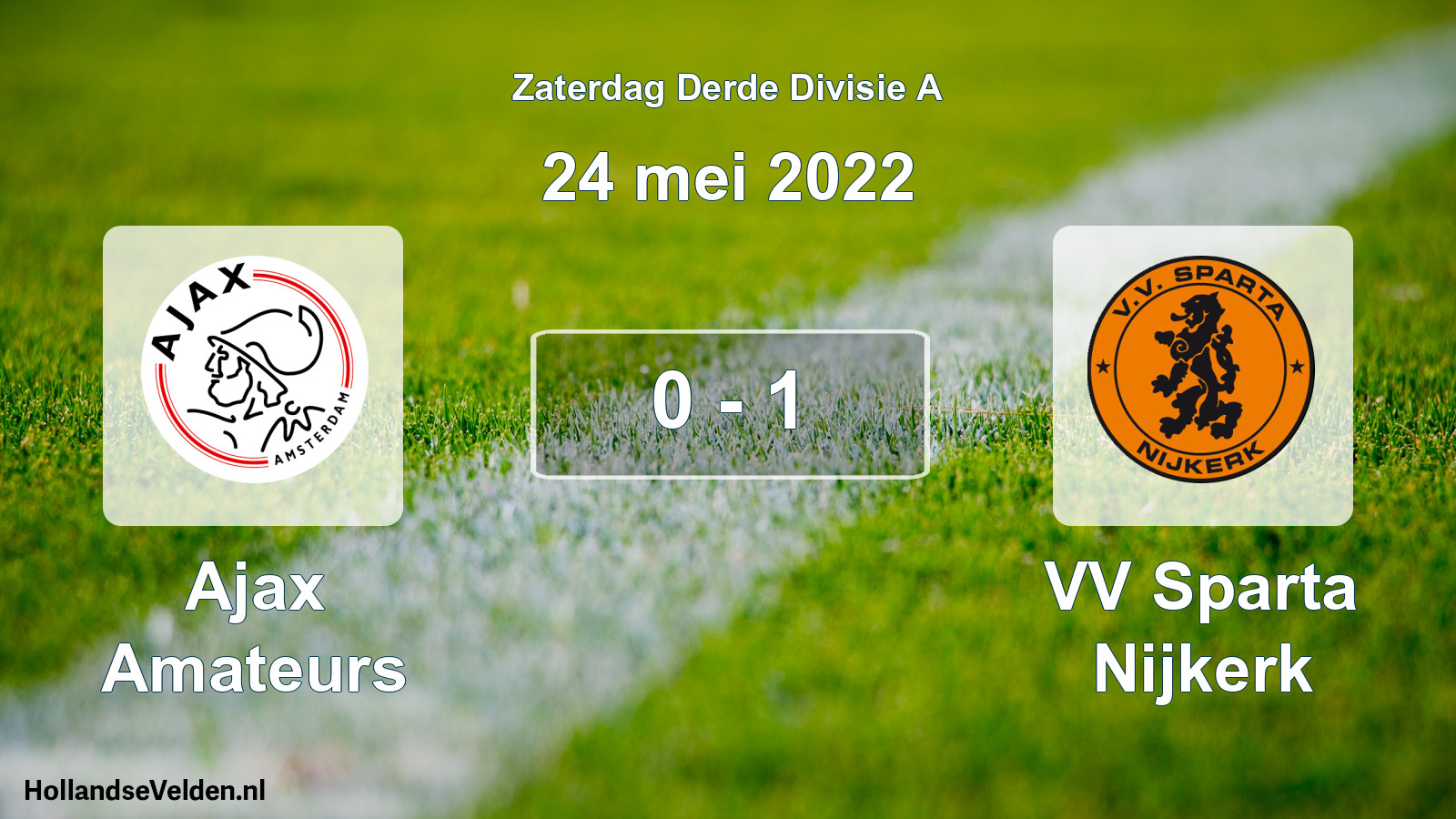 Total number of matches played: Ajax Amateurs - VV Sparta Nijkerk 0 - 1 (24 May 2022)