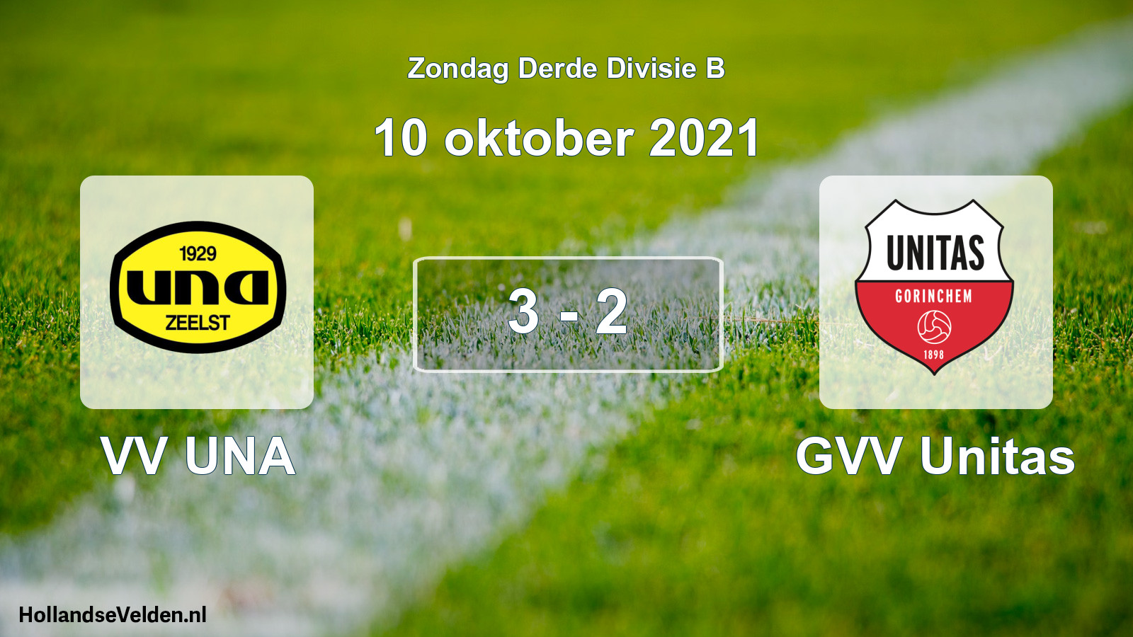 Total number of matches played: VV UNA - GVV Unitas 3 - 2 (10 October 2021)