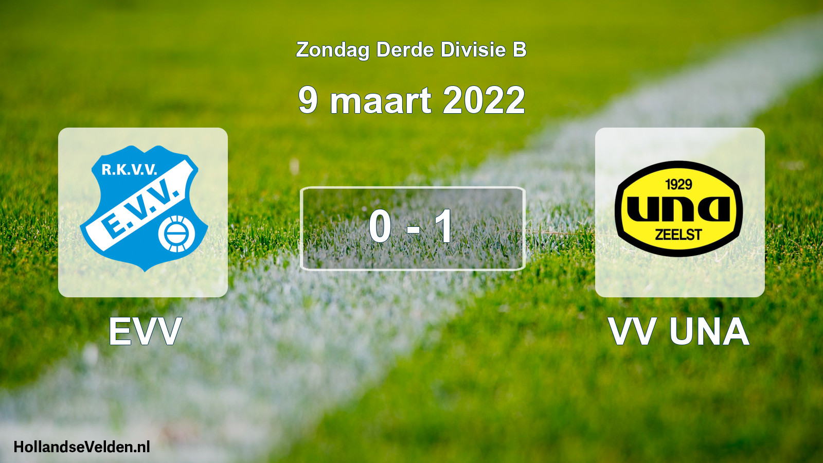 Total number of matches played: EVV - VV UNA 0 - 1 (9 March 2022)