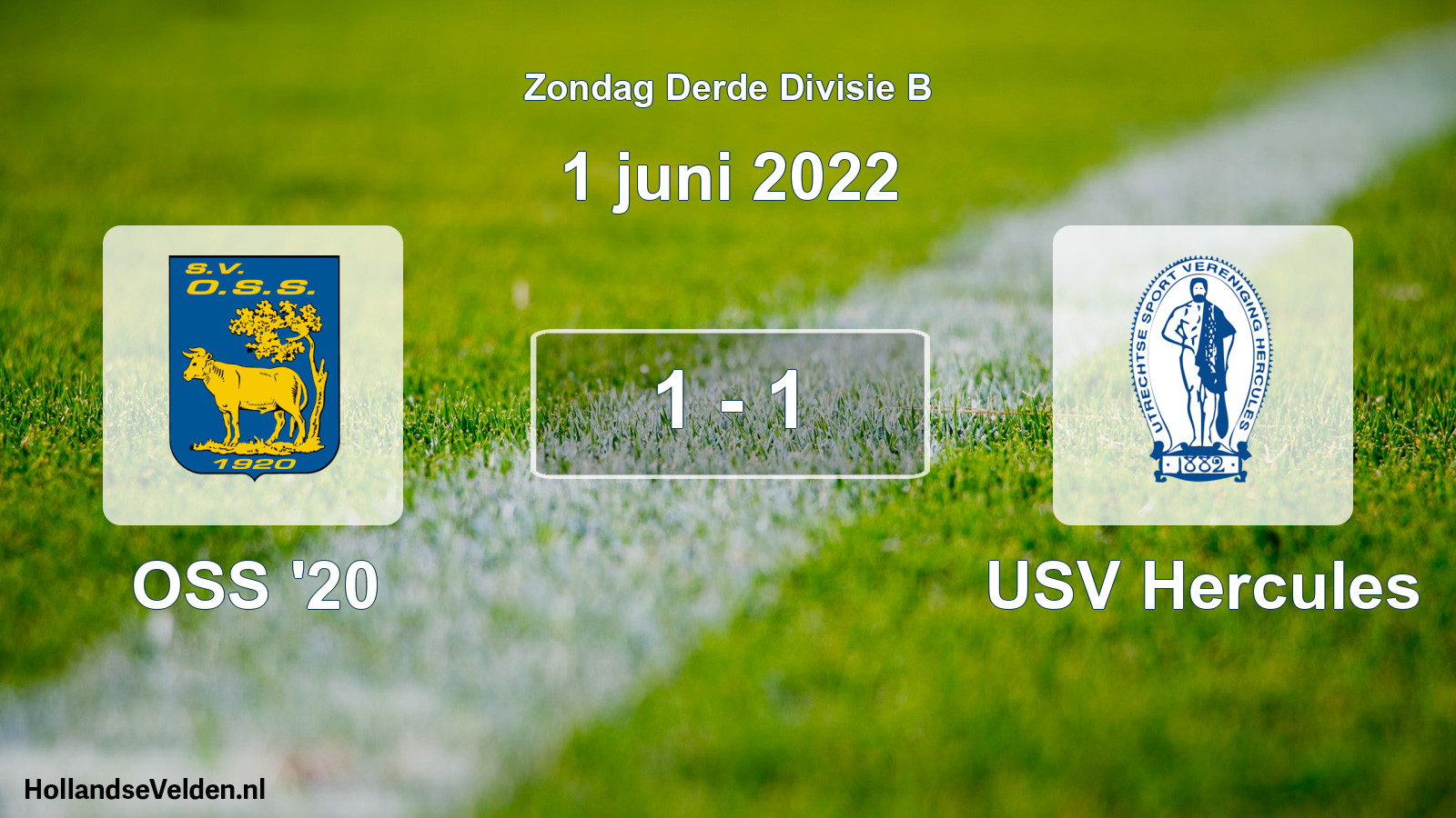 Total number of matches played: OSS '20 - USV Hercules 1 - 1 (1 June 2022)