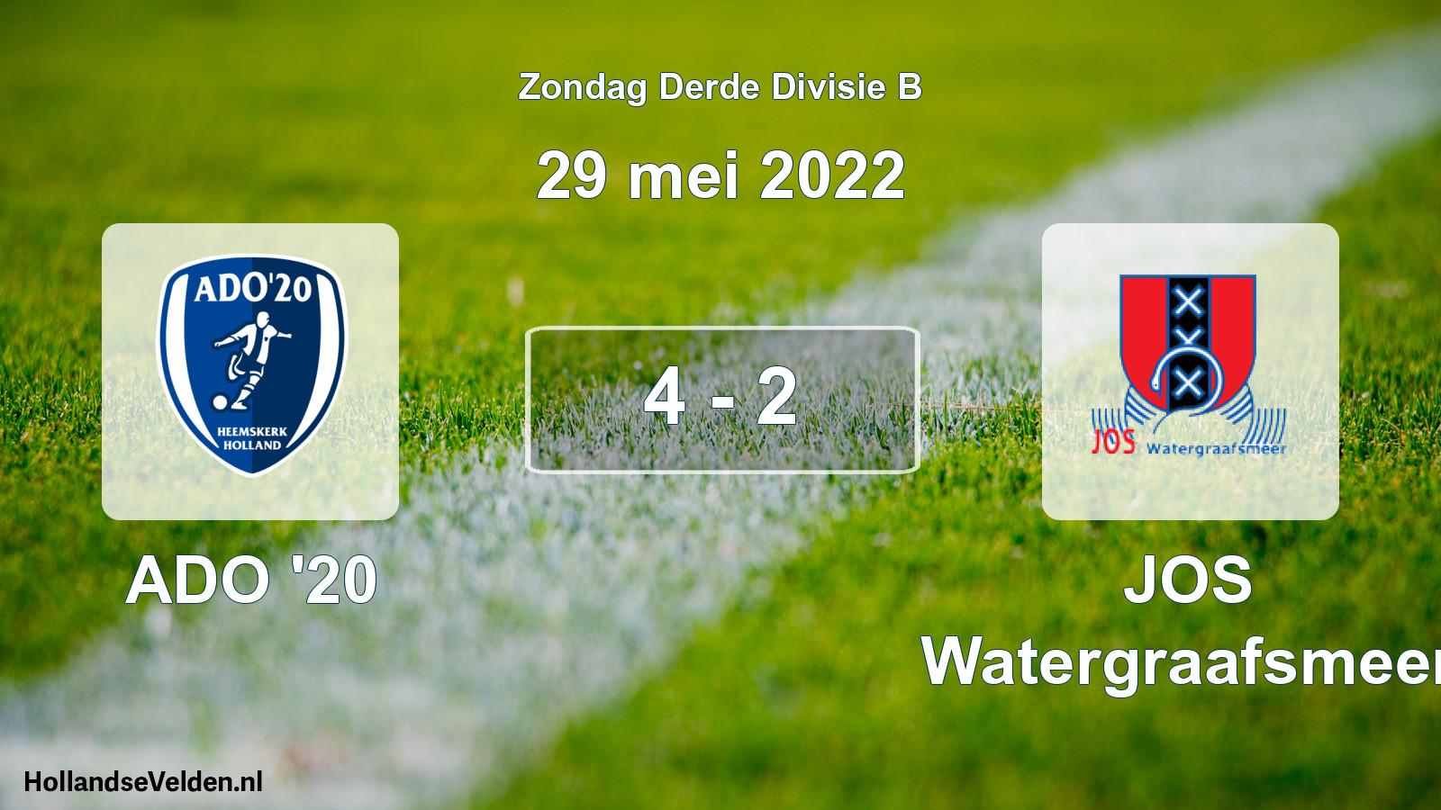 Total number of matches played: ADO '20 - JOS Watergraafsmeer 4 - 2 (29 May 2022)