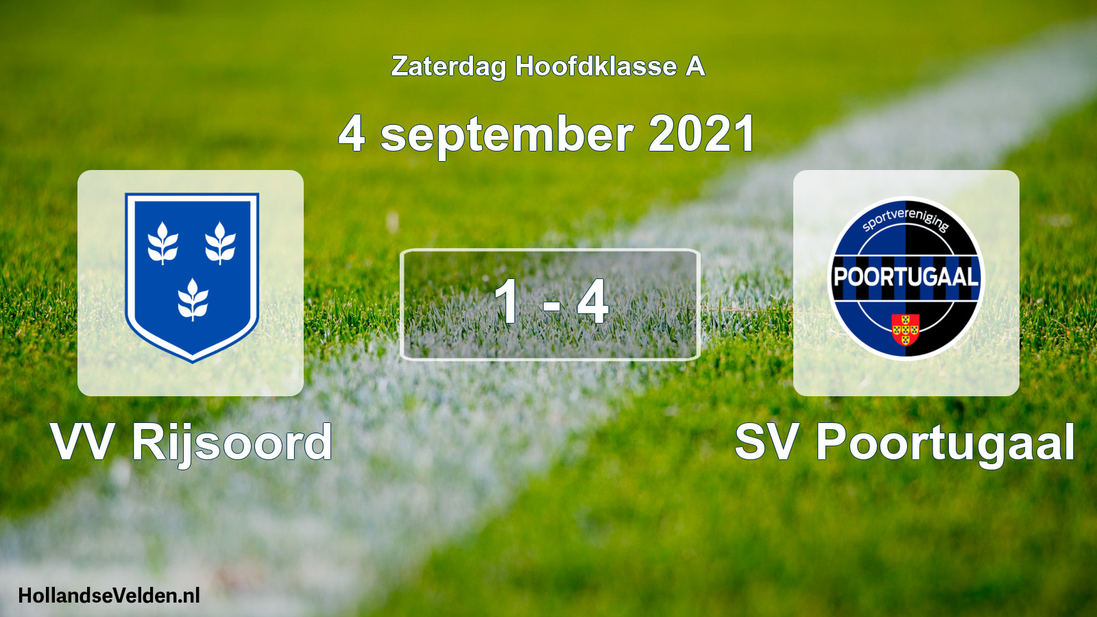 Total number of matches played: VV Rijsoord - SV Poortugaal 1 - 4 (4 September 2021)