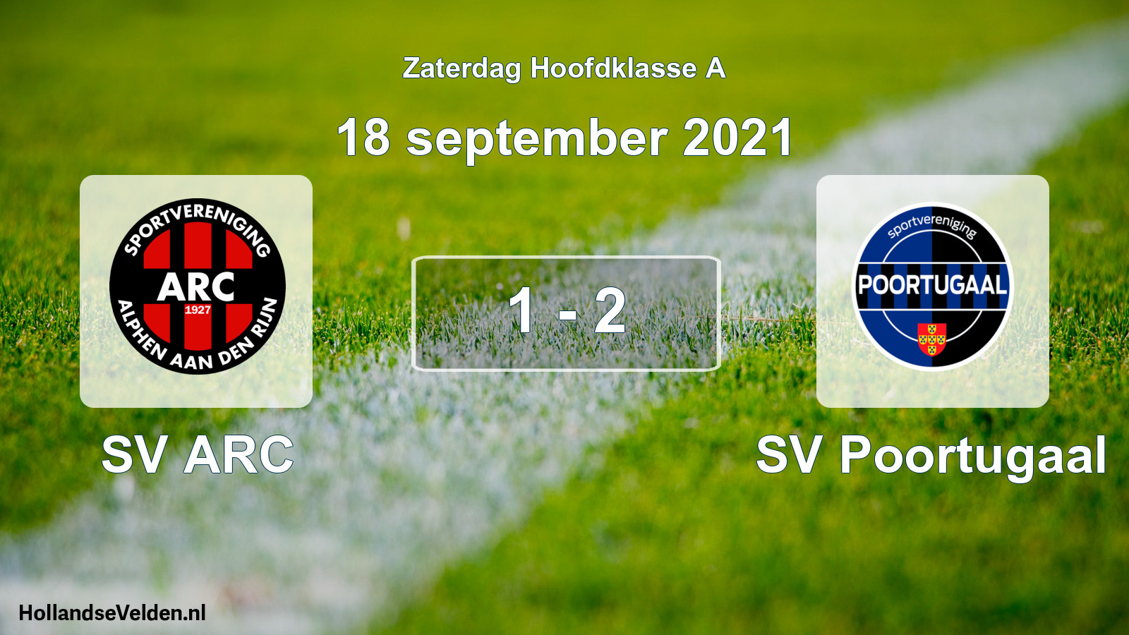 Total number of matches played: SV ARC - SV Poortugaal 1 - 2 (18 September 2021)