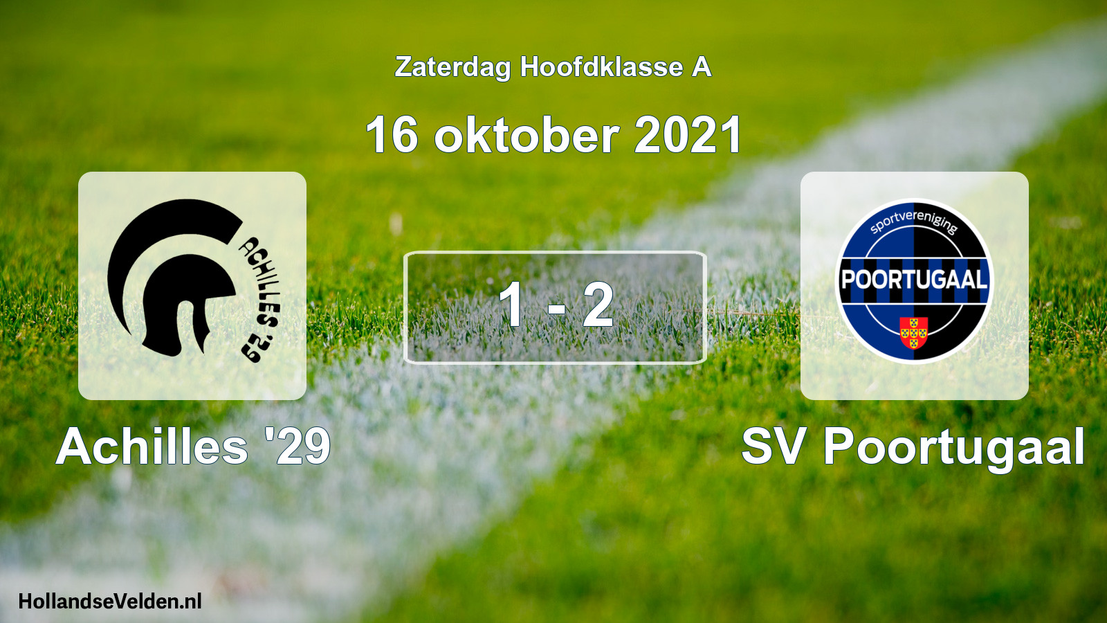 Total number of matches played: Achilles '29 - SV Poortugaal 1 - 2 (16 October 2021)