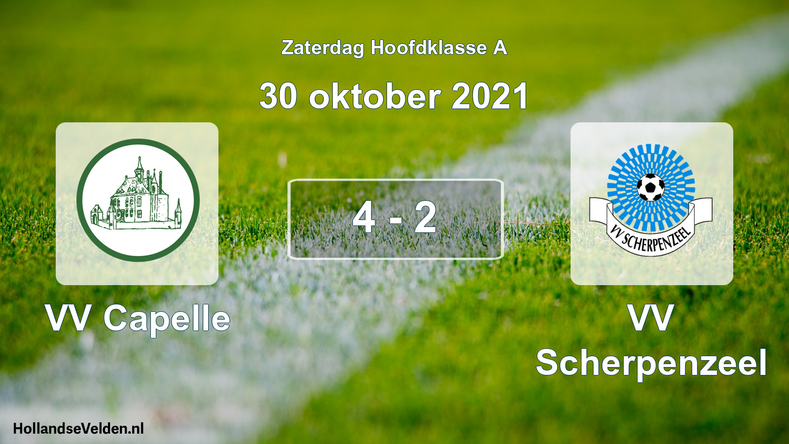 Total number of matches played: VV Capelle - VV Scherpenzeel 4 - 2 (30 October 2021)
