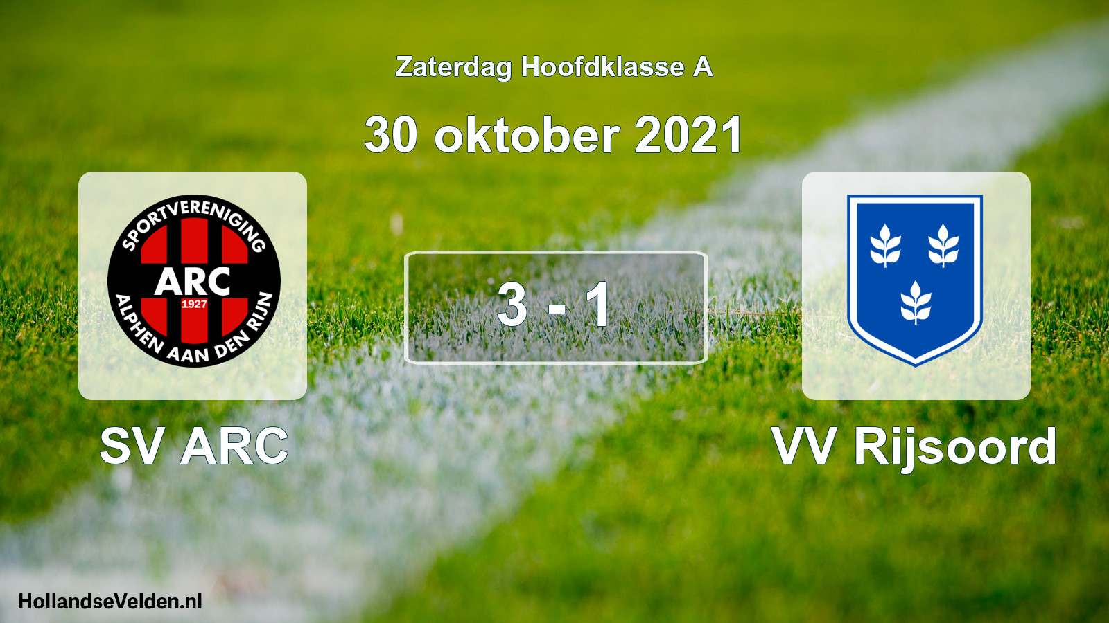Total number of matches played: SV ARC - VV Rijsoord 3 - 1 (30 October 2021)