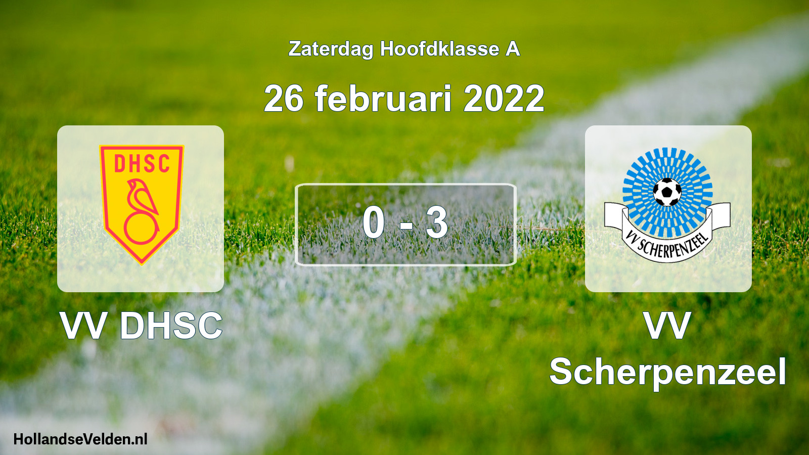 Total number of matches played: VV DHSC - VV Scherpenzeel 0 - 3 (26 February 2022)